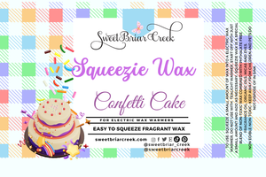 Confetti Cake Squeezie Wax + Scoopable melts for Waxwarmer