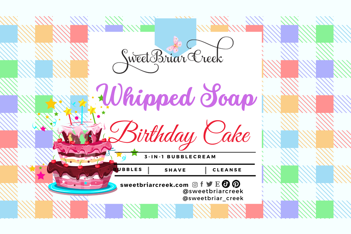 Birthday Cake Whipped Soap & Shaving Cream