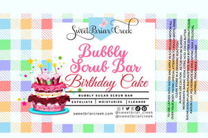 Birthday Cake Coffee Bubbly Scrub Body Bars