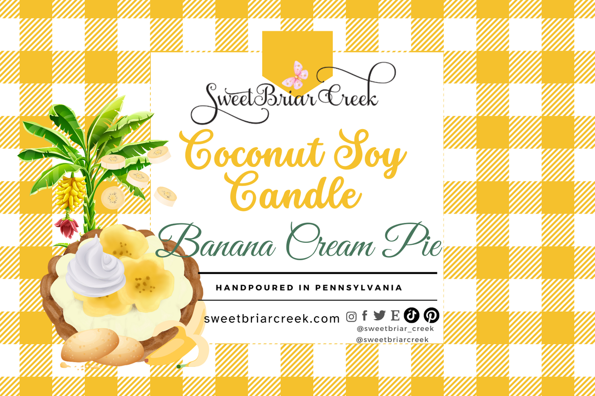 Banana Cream Pie Coconut Soy Candle