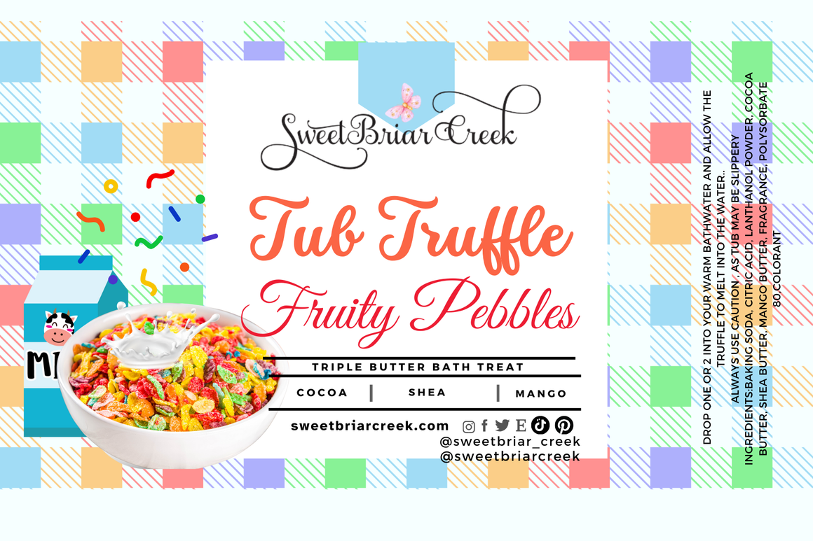Fruity Pebbles Bath Butter Tub Truffles