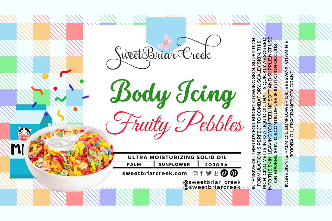 Fruit Pebbles Body Icing