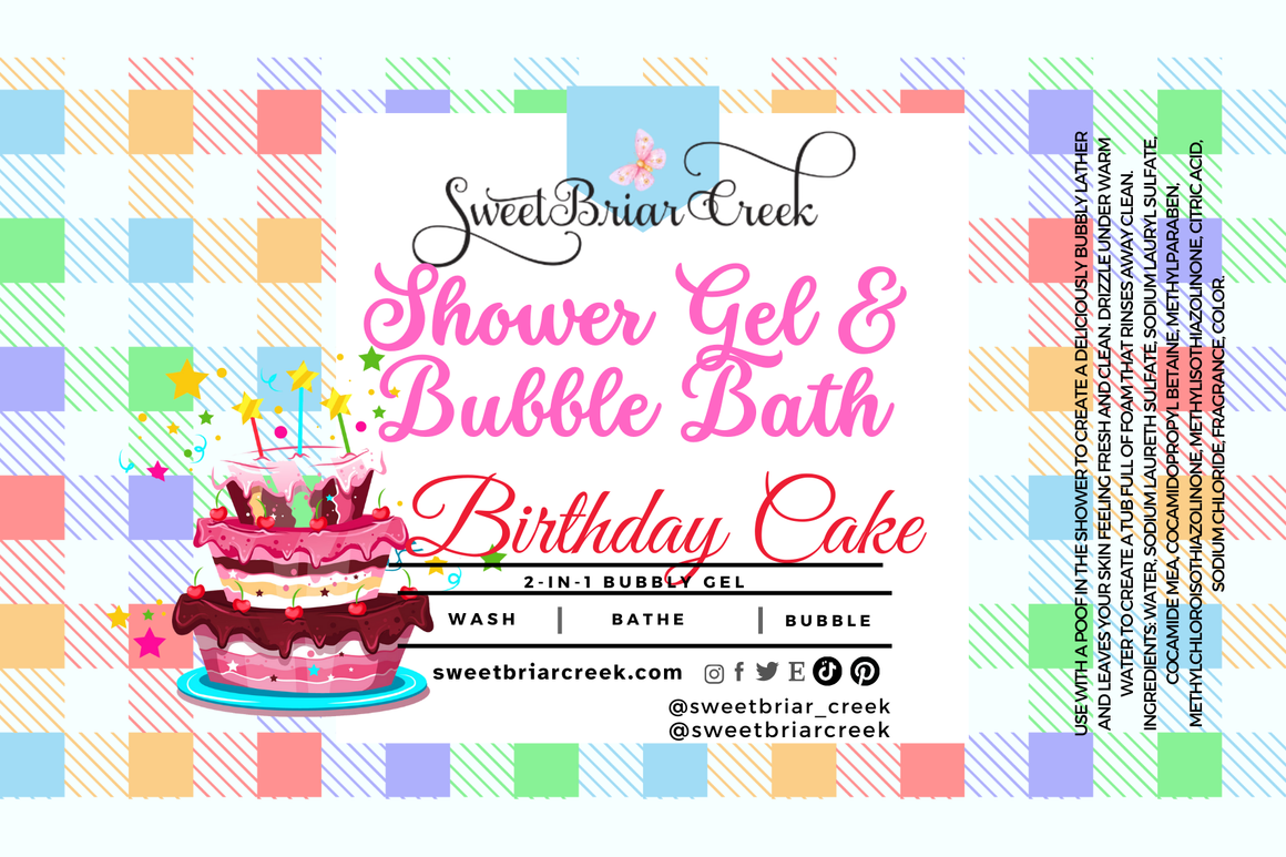Birthday Cake Body Wash + Bubble Bath
