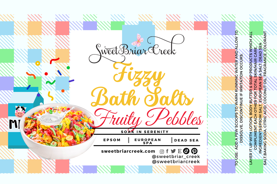 Fruity Pebbles Fizzy Bath Salt Soak