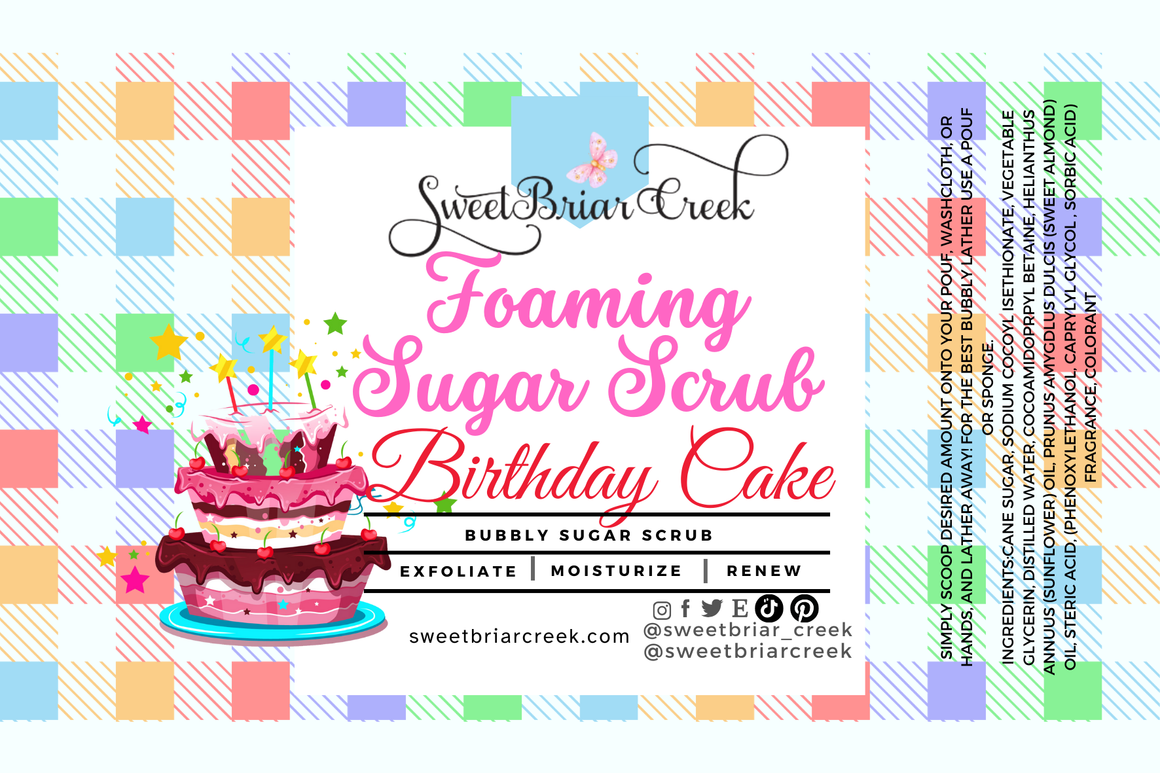 Birthday Cake Whipped Sugar Scrub