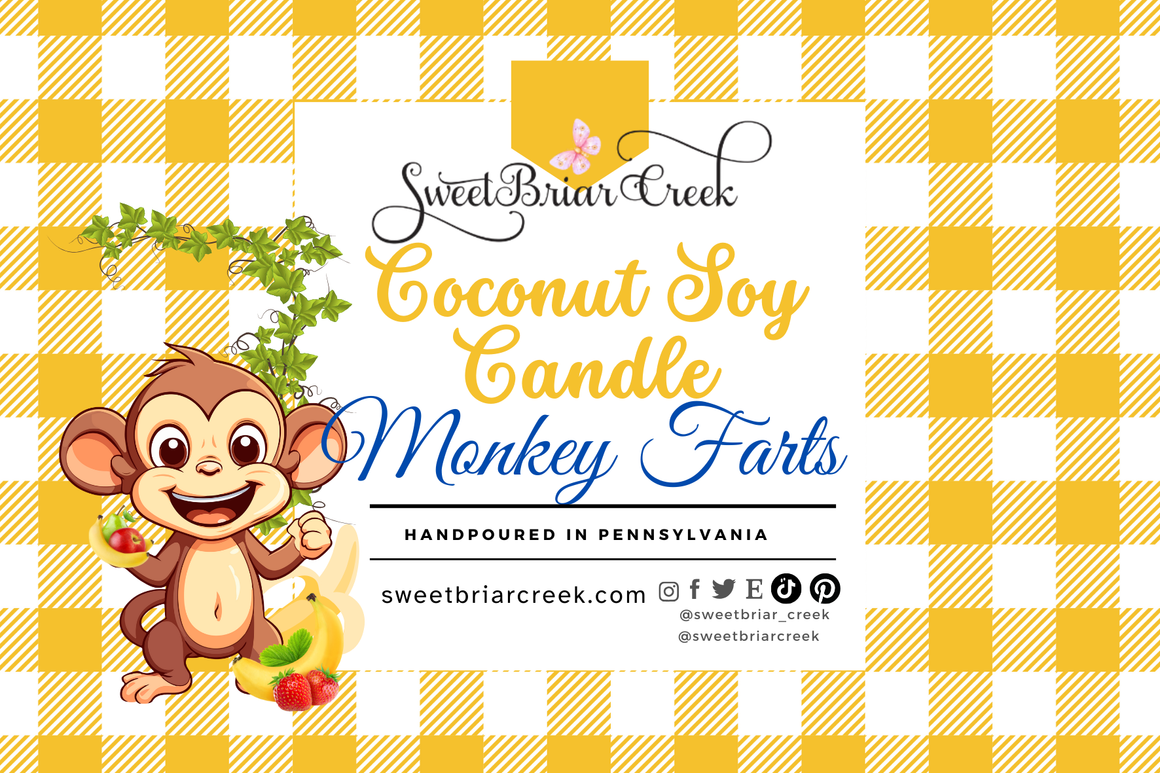 Monkey Farts Coconut Soy Candle