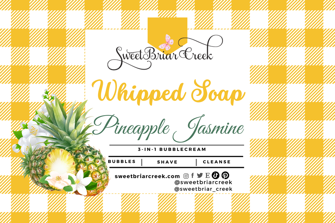 Pineapple Jasmine Whipped Soap & Shaving Cream