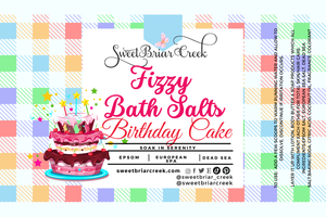 Birthday Cake Fizzy Bath Salt Soak