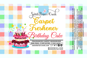 Birthday Cake Carpet Freshener Powder