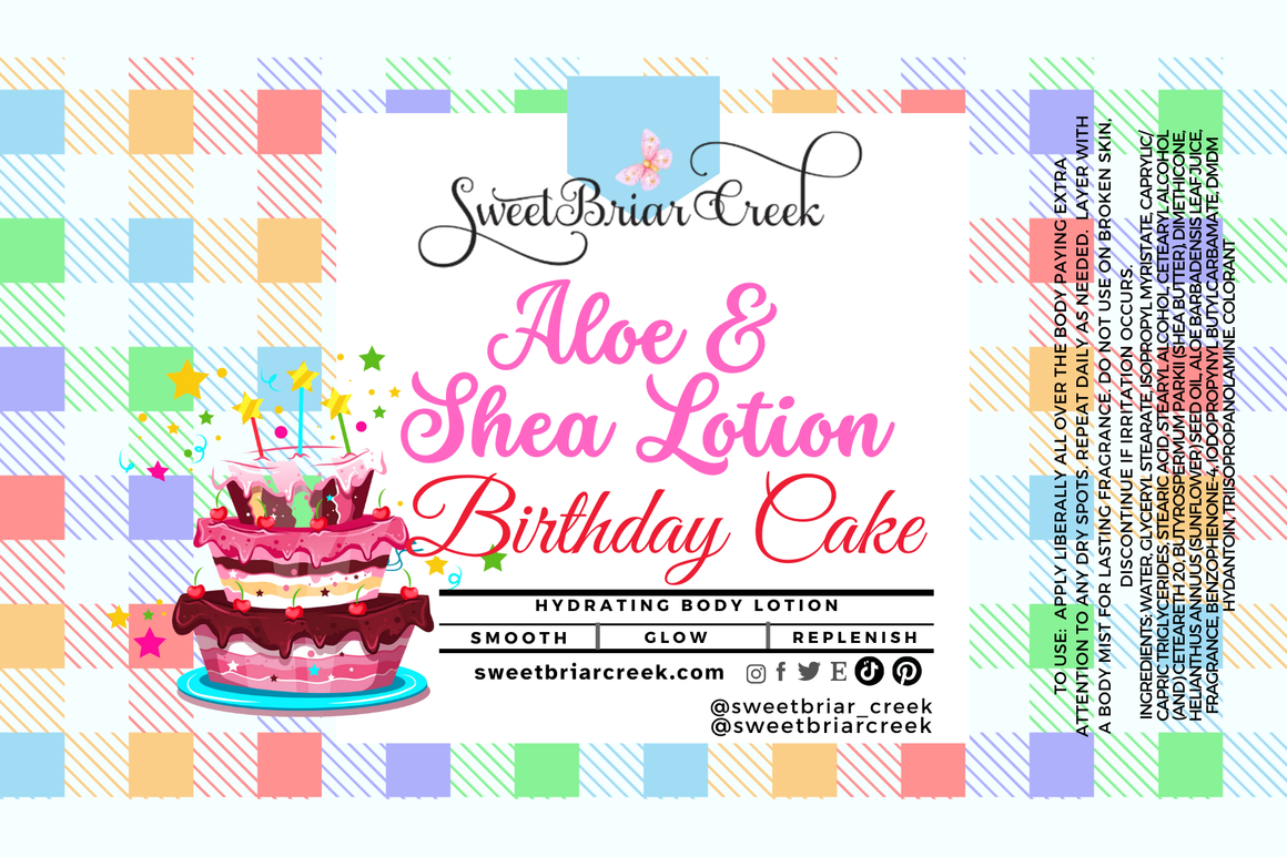 Birthday Cake Shea & Aloe Body Lotion
