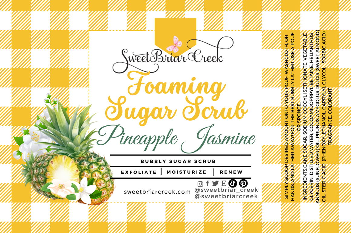 Pineapple Jasmine Whipped Sugar Scrub