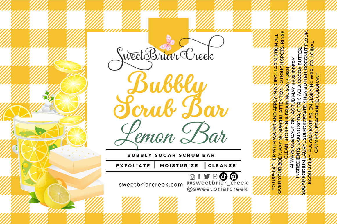 Lemon Bar Bubbly Scrub Body Bars