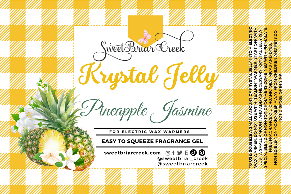 Pineapple Jasmine Krystal Jelly Squeeze for wax warmers.