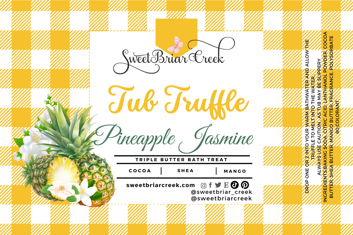 Pineapple Jasmine Bath Butter Tub Truffles