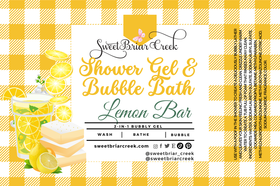 Lemon Bar Body Wash + Bubble Bath
