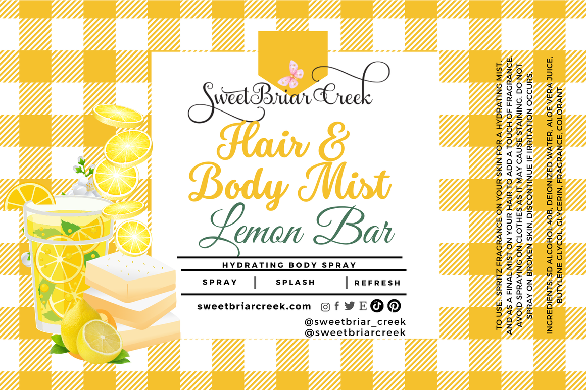 Lemon Bar Hair & Body Mist