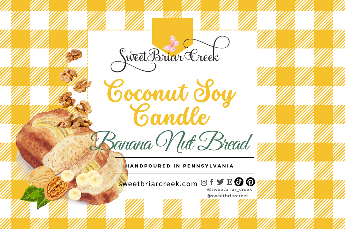 Banana Nut Bread Coconut Soy Candle