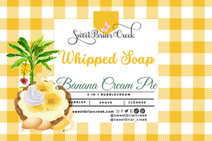 Banana Cream Pie Whipped Soap & Shaving Cream