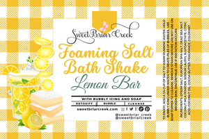 Lemon Bar Foaming Salt Bath Shake