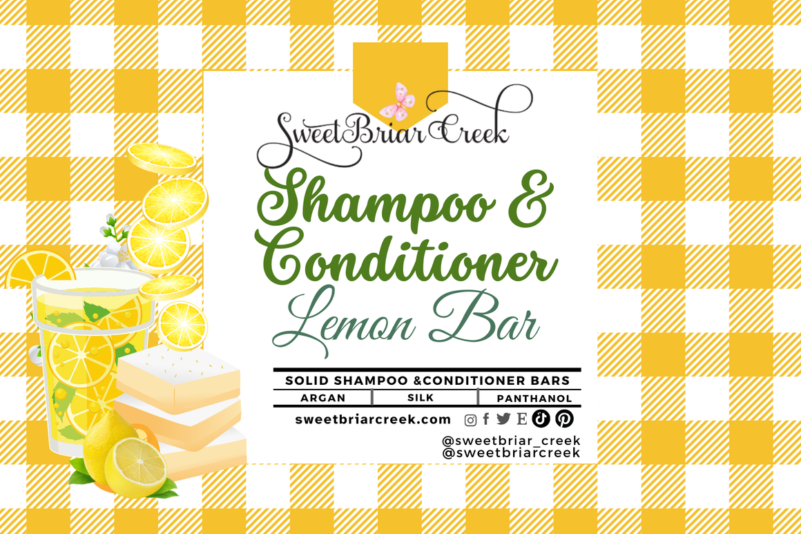 Lemon Bar Shampoo & Conditioner Bars