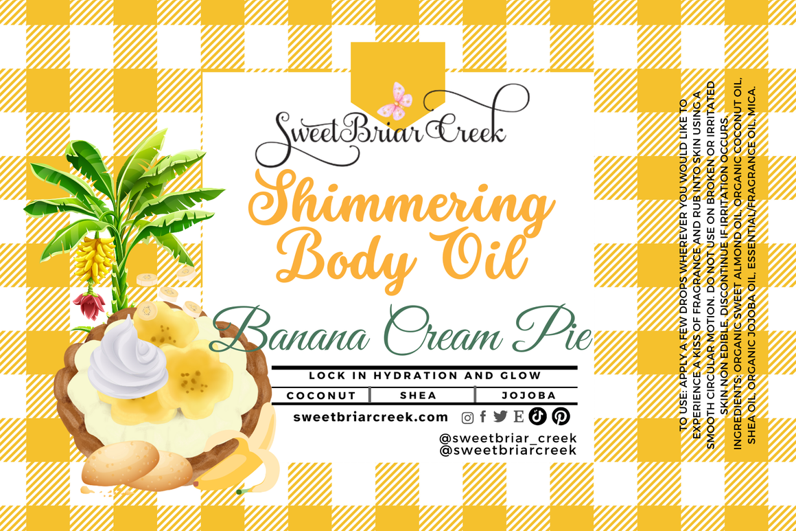 Banana Cream Pie Shimmering Body Oil