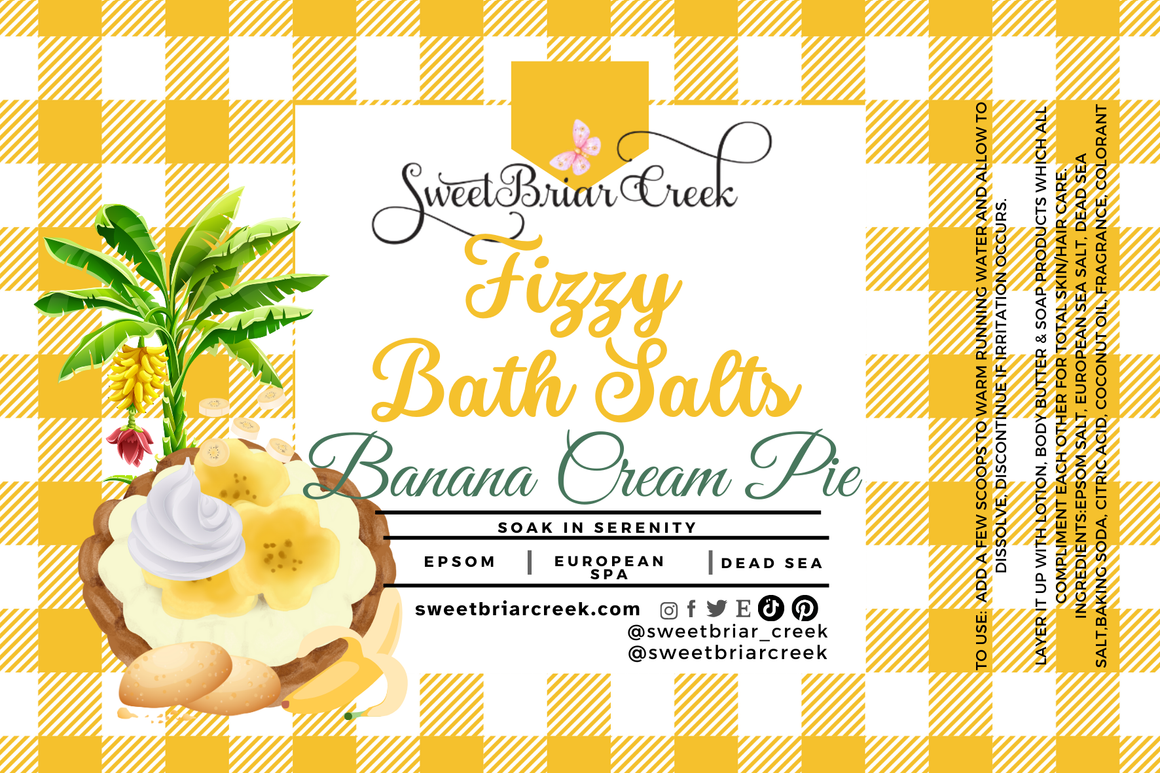 Banana Cream Pie Fizzy Bath Salt Soak