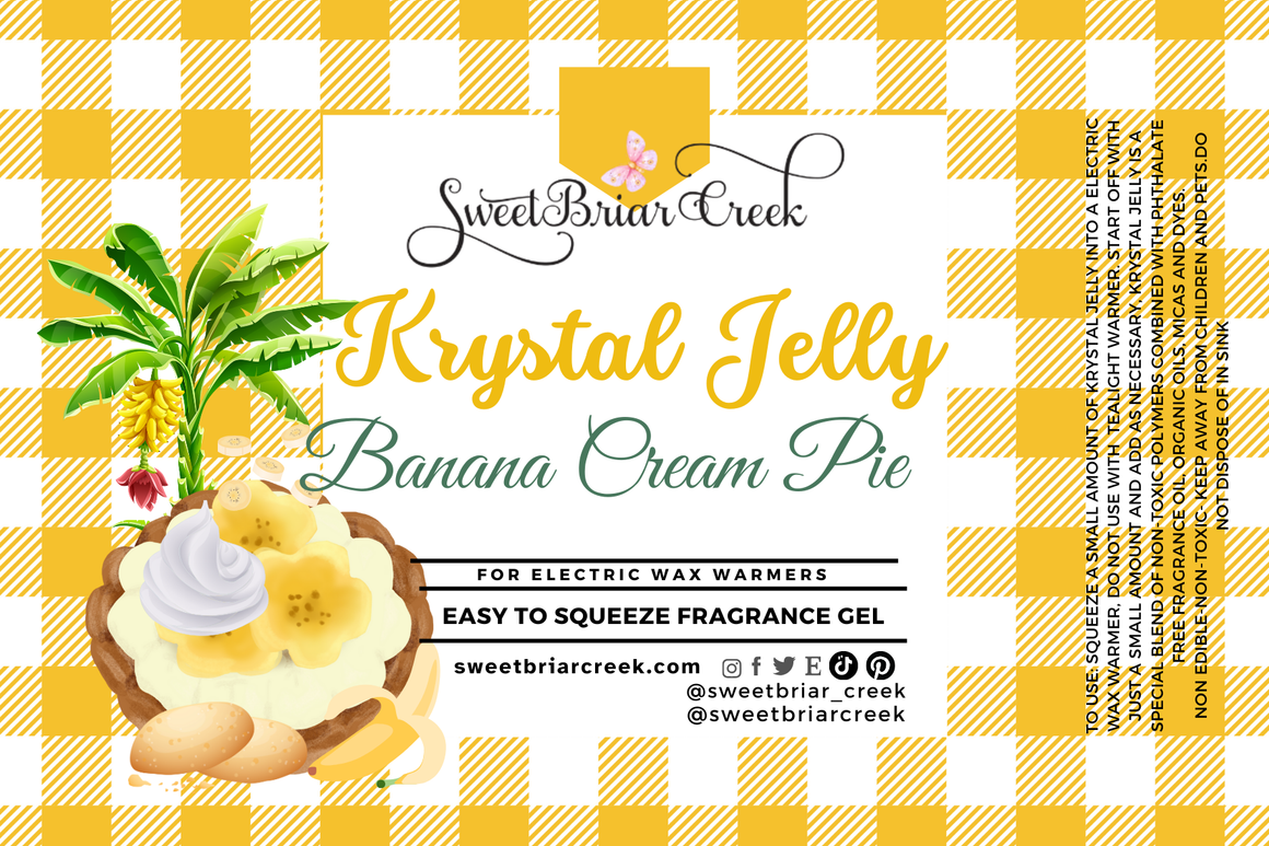 Banana Cream Pie Krystal Jelly Squeeze for wax warmers.