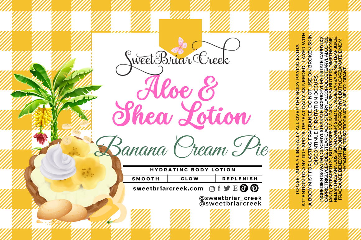 Banana Cream Pie Shea & Aloe Body Lotion