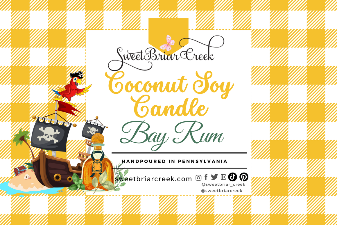Bay Rum Coconut Soy Candle