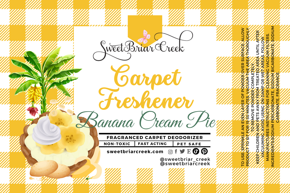 Banana Cream Pie Carpet Freshener Powder