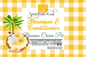Banana Cream Pie Shampoo & Conditioner Bars