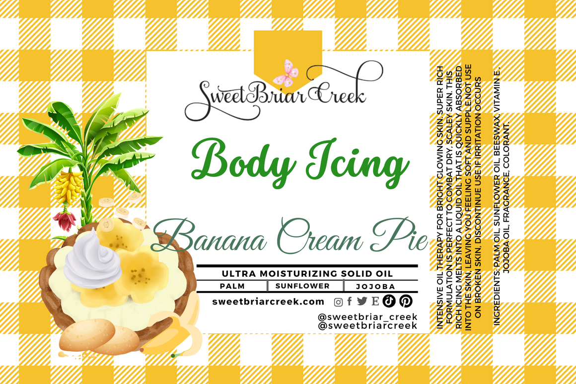 Banana Cream Pie Body Icing