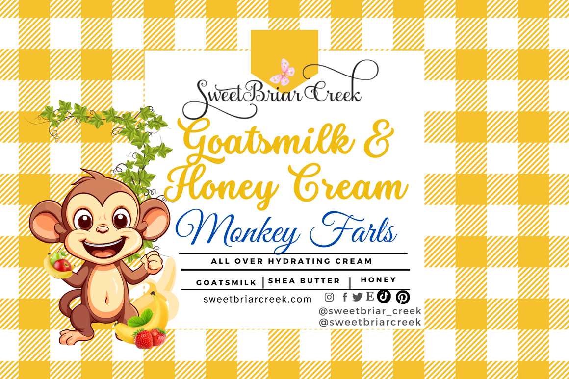 Monkey Farts Goat Milk & Honey Body Creme
