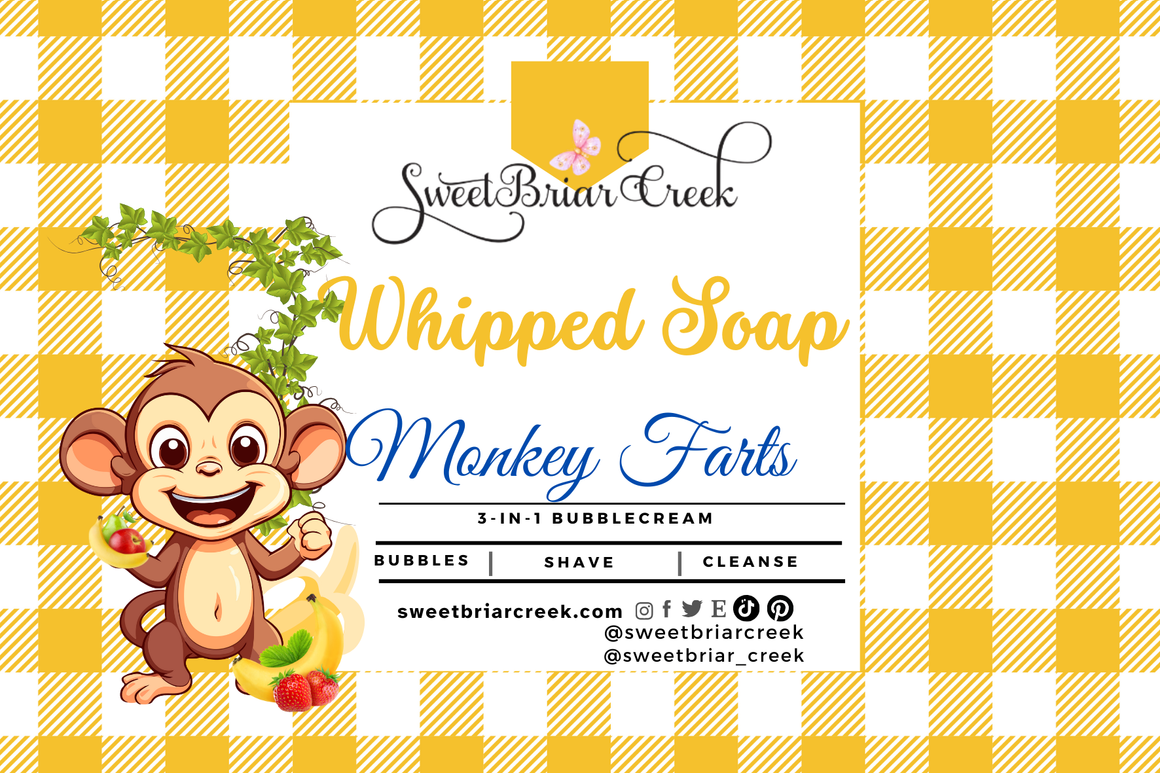 Monkey Farts Whipped Soap & Shaving Cream
