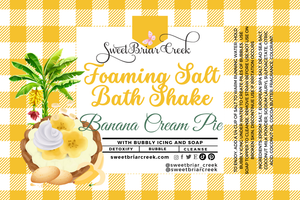 Banana Cream Pie Foaming Salt Bath Shake