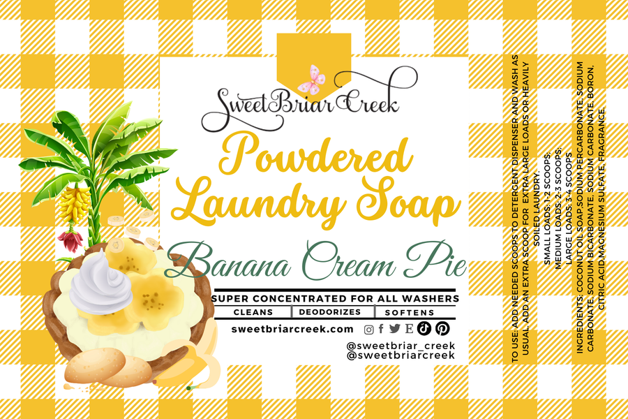 Banana Cream Pie Powdered Laundry Soap