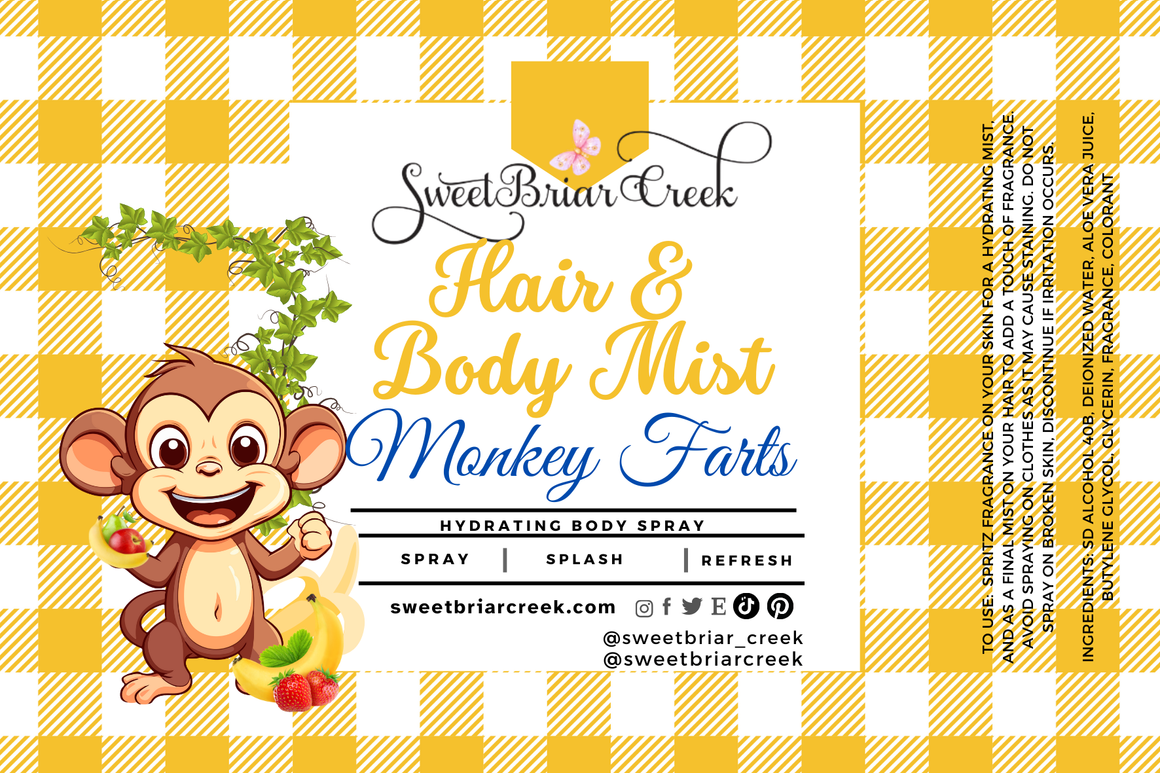 Monkey Farts Hair & Body Mist