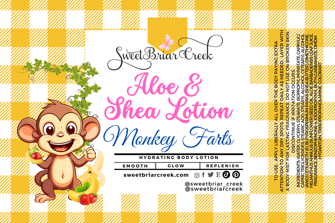 Monkey Farts Shea & Aloe Body Lotion