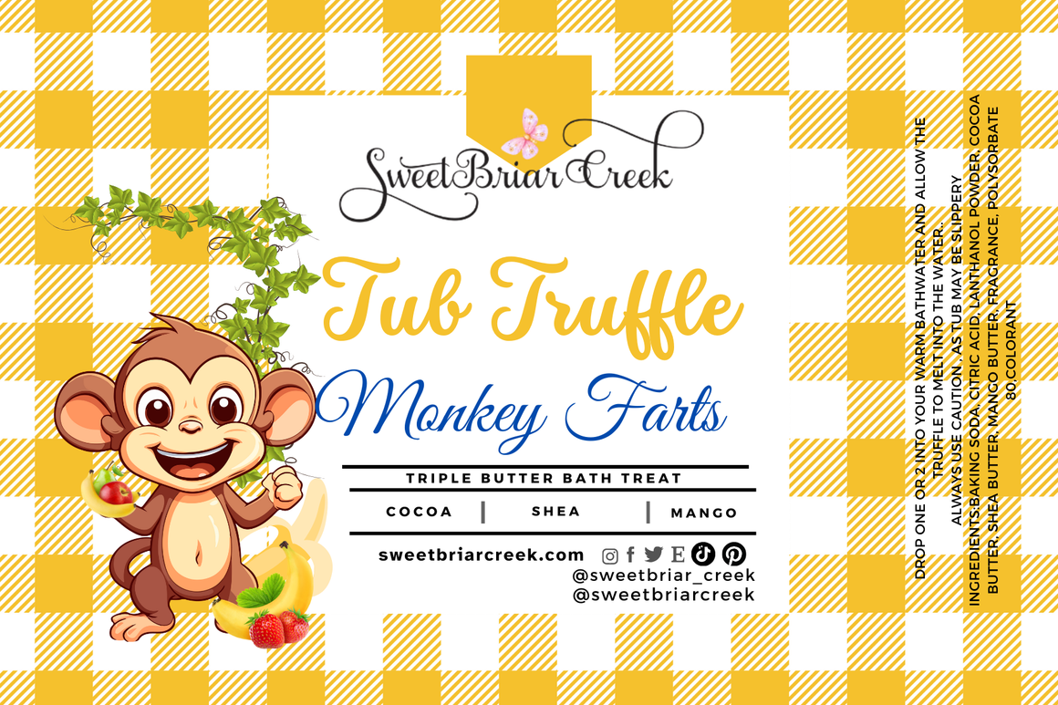 Monkey Farts Bath Butter Tub Truffles