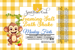 Monkey Farts Foaming Salt Bath Shake