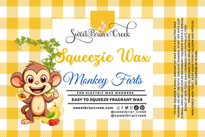 Monkey Farts Squeezie Wax + Scoopable melts for Waxwarmer