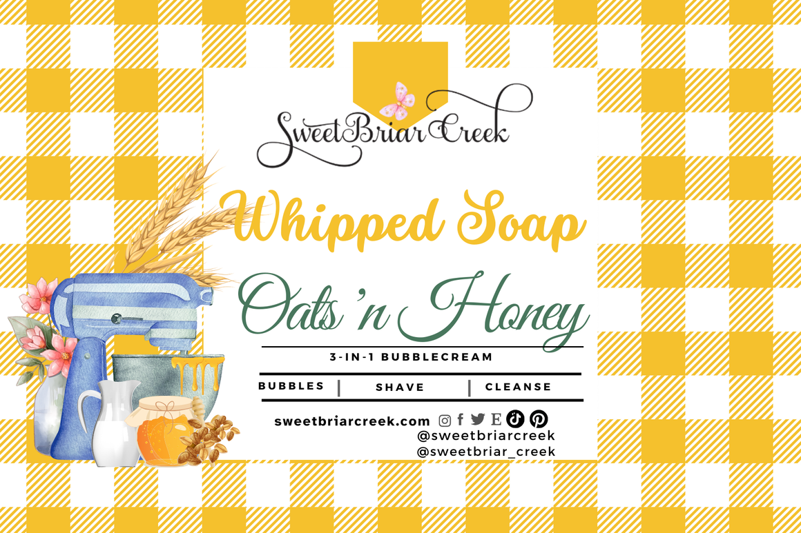 Oats 'n Honey Whipped Soap & Shaving Cream