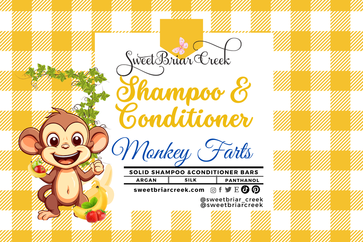 Monkey Farts Shampoo & Conditioner Bars