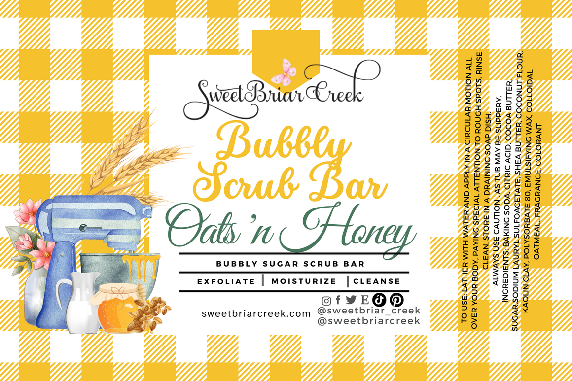 Oats 'n Honey Bubbly Scrub Body Bars
