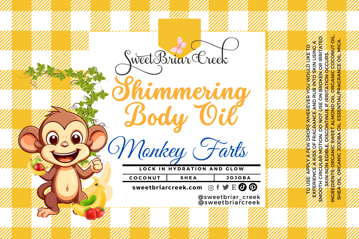 Monkey Farts Shimmering Body Oil