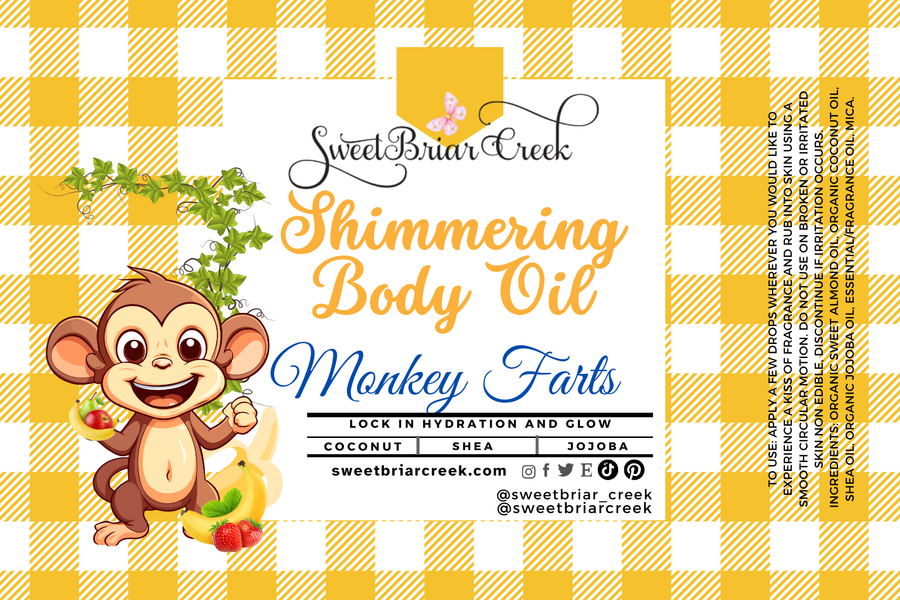 Monkey Farts Shimmering Body Oil