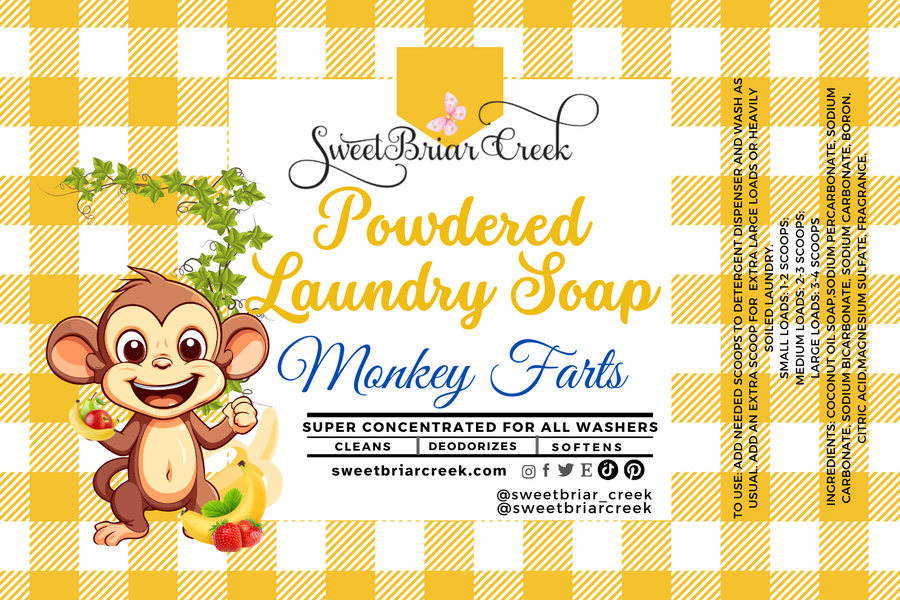 Monkey Farts Powdered Laundry Soap