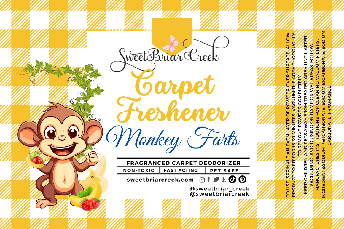 Monkey Farts Carpet Freshener Powder