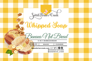 Banana Nut Bread Whipped Soap & Shaving Cream