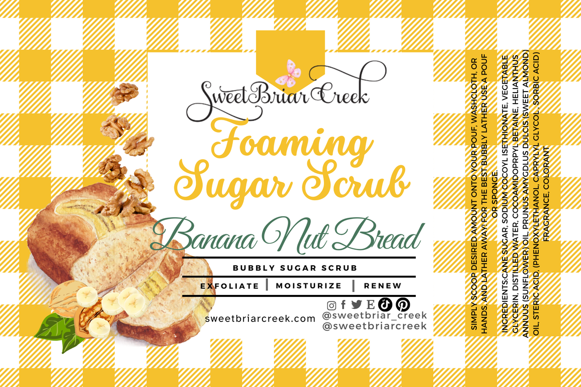 Banana Nut Bread Whipped Sugar Scrub
